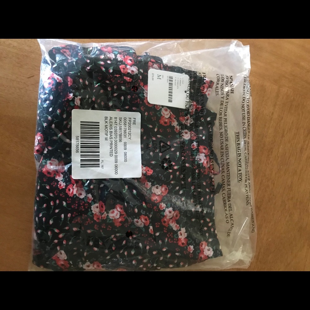 Free People NWT Floral Slip Dress Medium - Picture 12 of 12